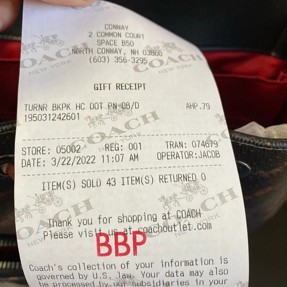 Coach Turner Backpack With Horse And Carriage Dot Print - Picture 10 of 12